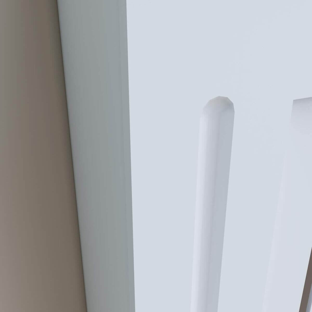 SONNI Cubierta de Radiador Blanco Moderno,Madera,Listón Vertical,Cubre de Calefacción Pequeño/Mediano/Extra Grande