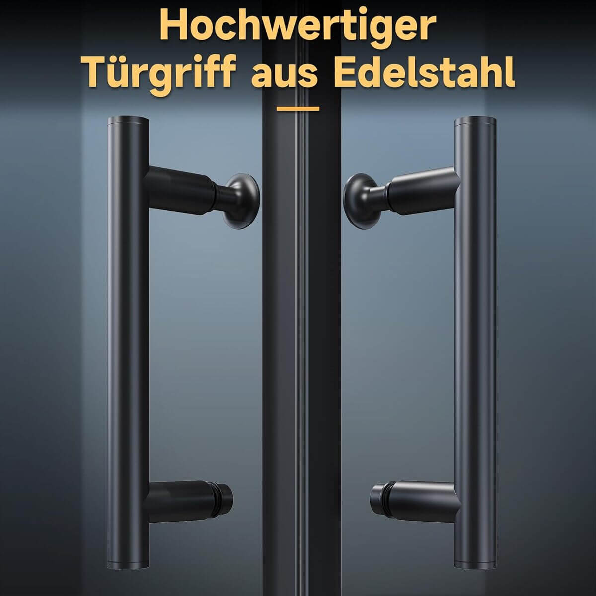 SONNI Puerta de ducha de cristal de seguridad, puerta corredera, cabina de ducha, color negro