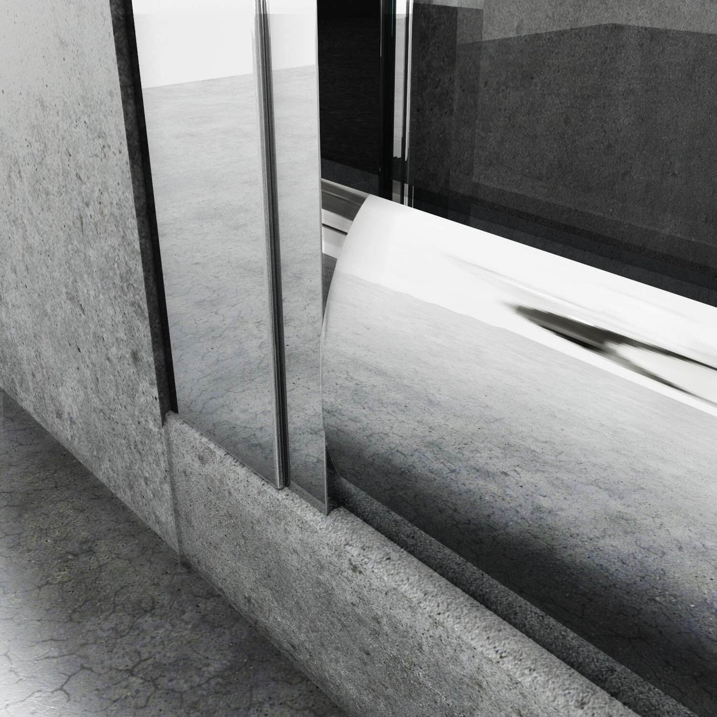 SONNI Cabina de ducha redonda de entrada esquinera, puerta corredera, ducha de cuarto de círculo