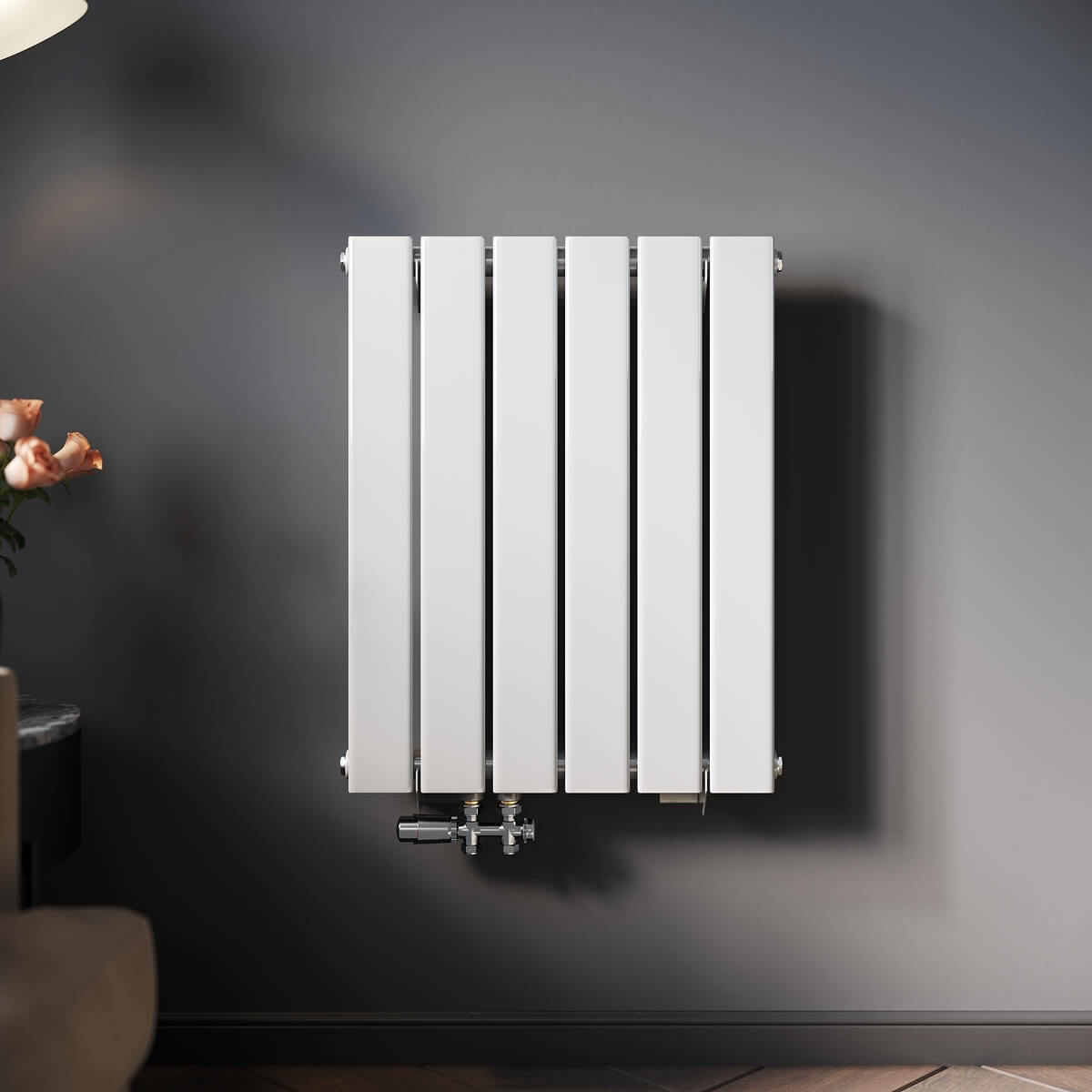 SONNI Radiador horizontal de diseñoblanco, 630 x 616 mm,una/doble capa Sí y No Multibloquecolor blanco