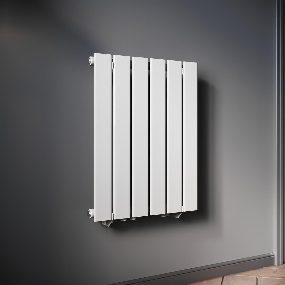 SONNI Radiador horizontal de diseñoblanco, 630 x 616 mm,una/doble capa Sí y No Multibloquecolor blanco