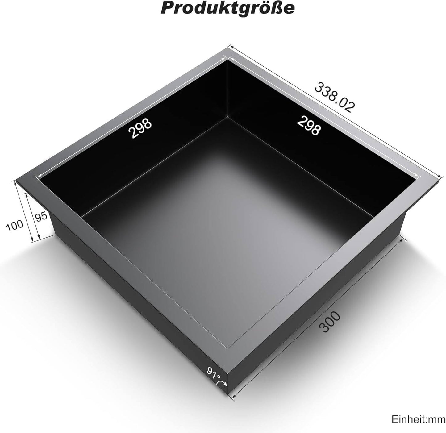 SONNI Ducha de pared de acero inoxidable, nicho de ducha integrado, estante individual almacenamiento para baño, resistente al agua, no requiere azulejos