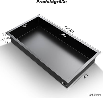 SONNI Ducha de pared de acero inoxidable, nicho de ducha integrado, estante individual almacenamiento para baño, resistente al agua, no requiere azulejos