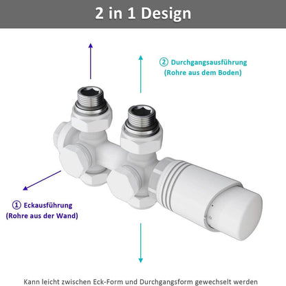 SONNI Radiador horizontal de diseñoblanco, 630 x 616 mm,una/doble capa Sí y No Multibloquecolor blanco