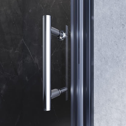 SONNI Mampara de Ducha Puerta Enrasada Vidrio 5mm Templado Transparente