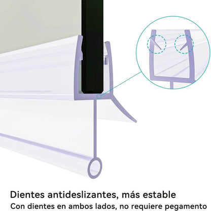 SONNI Goma Mampara Ducha Junta Mampara Ducha Baño Bañera Puerta Adecuado para Cristal 6mm 7mm