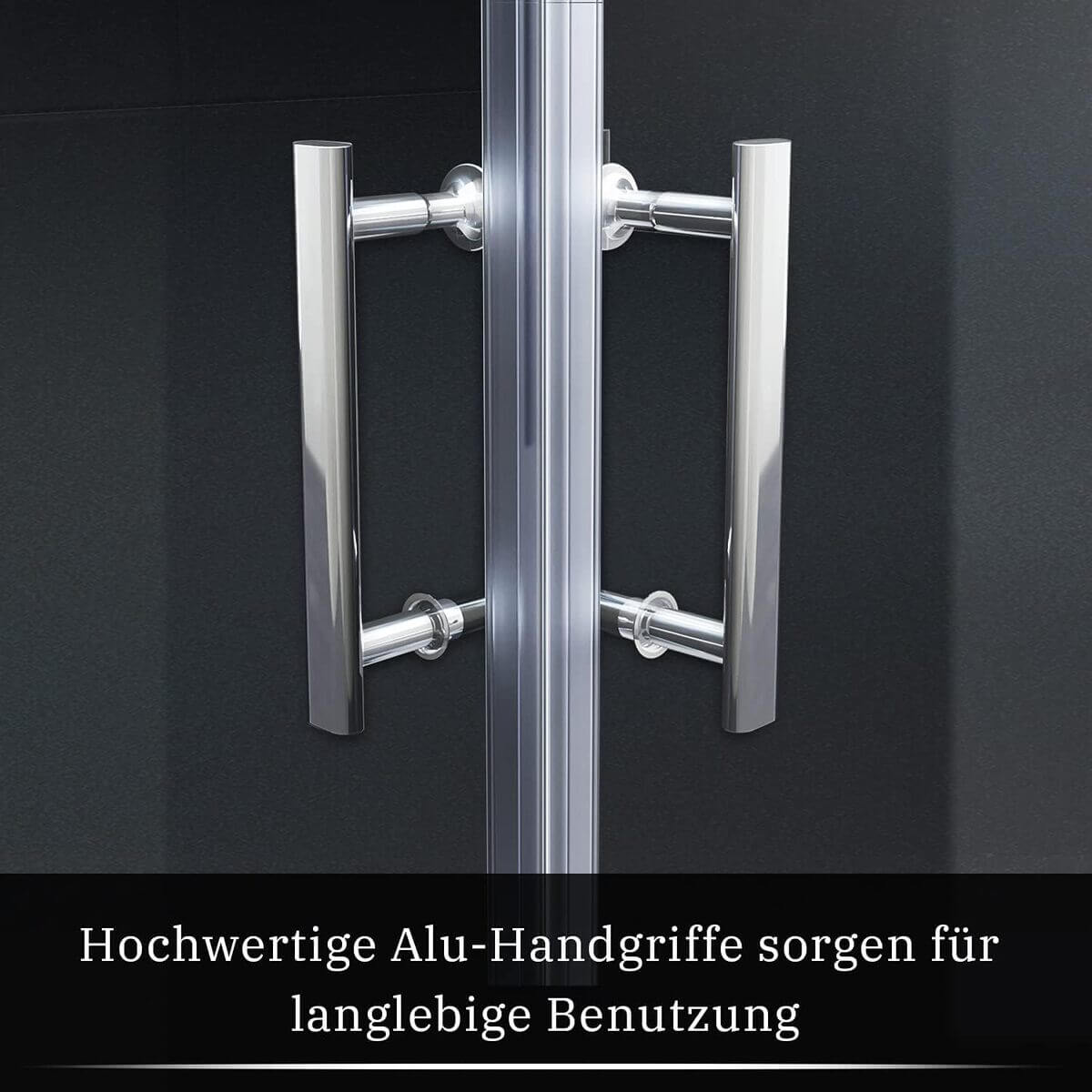 SONNI Cabina de ducha de puerta plegable por ambos lados, puerta de ducha plegable de cristal Nano doble puerta de ducha altura 195 cm puerta giratoria