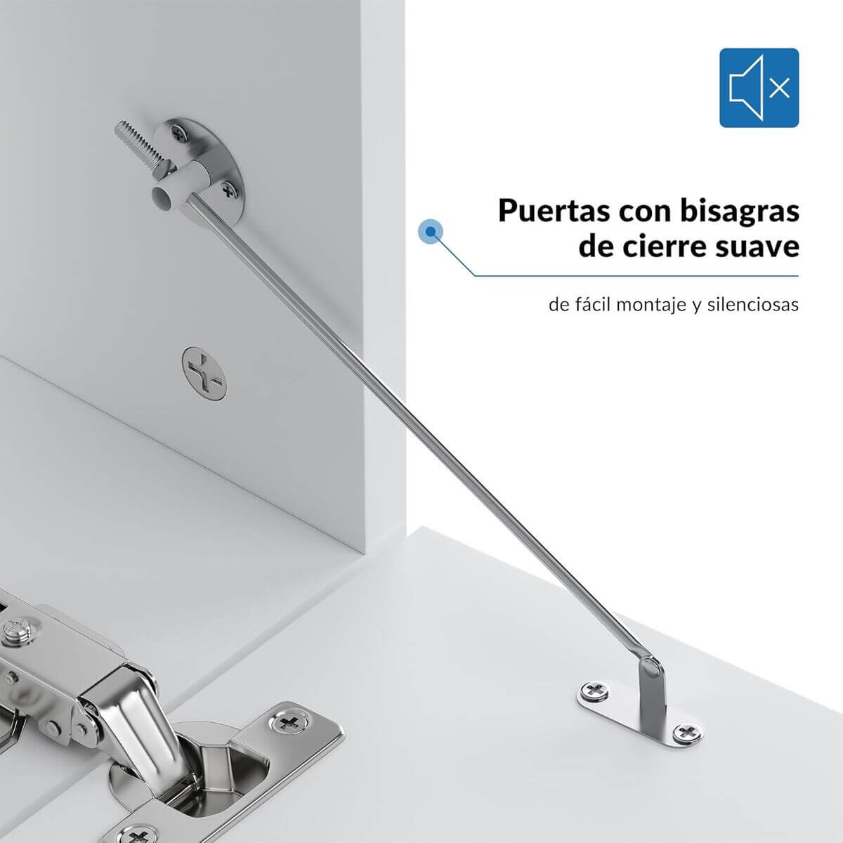 SONNI Mueble TV con Luz LED Regulables de 12 Colores,Mueble de Salón Blanco 160/180x35x30cm