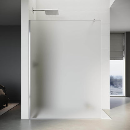 SONNI Mampara de ducha Walk en cristal Nano de 8 mm de 80-140 cm