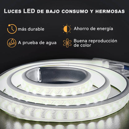 SONNI Espejo Baño con Luz Redondo 60 x 60 cm Espejo Baño LED Pared Antivaho Negro Interruptor Táctil con Cuerda Ajustable