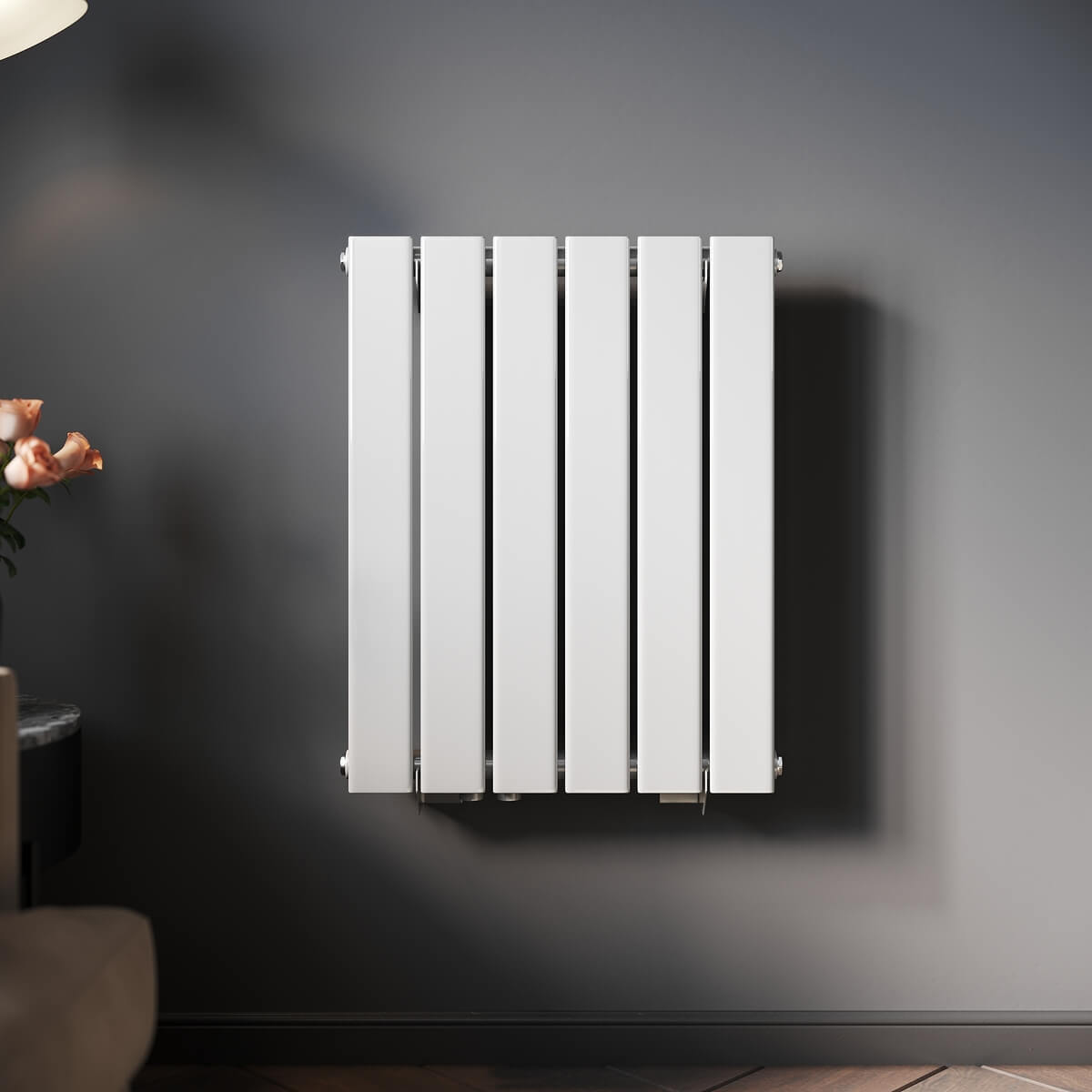 SONNI Radiador horizontal de diseñoblanco, 630 x 616 mm,una/doble capa Sí y No Multibloquecolor blanco