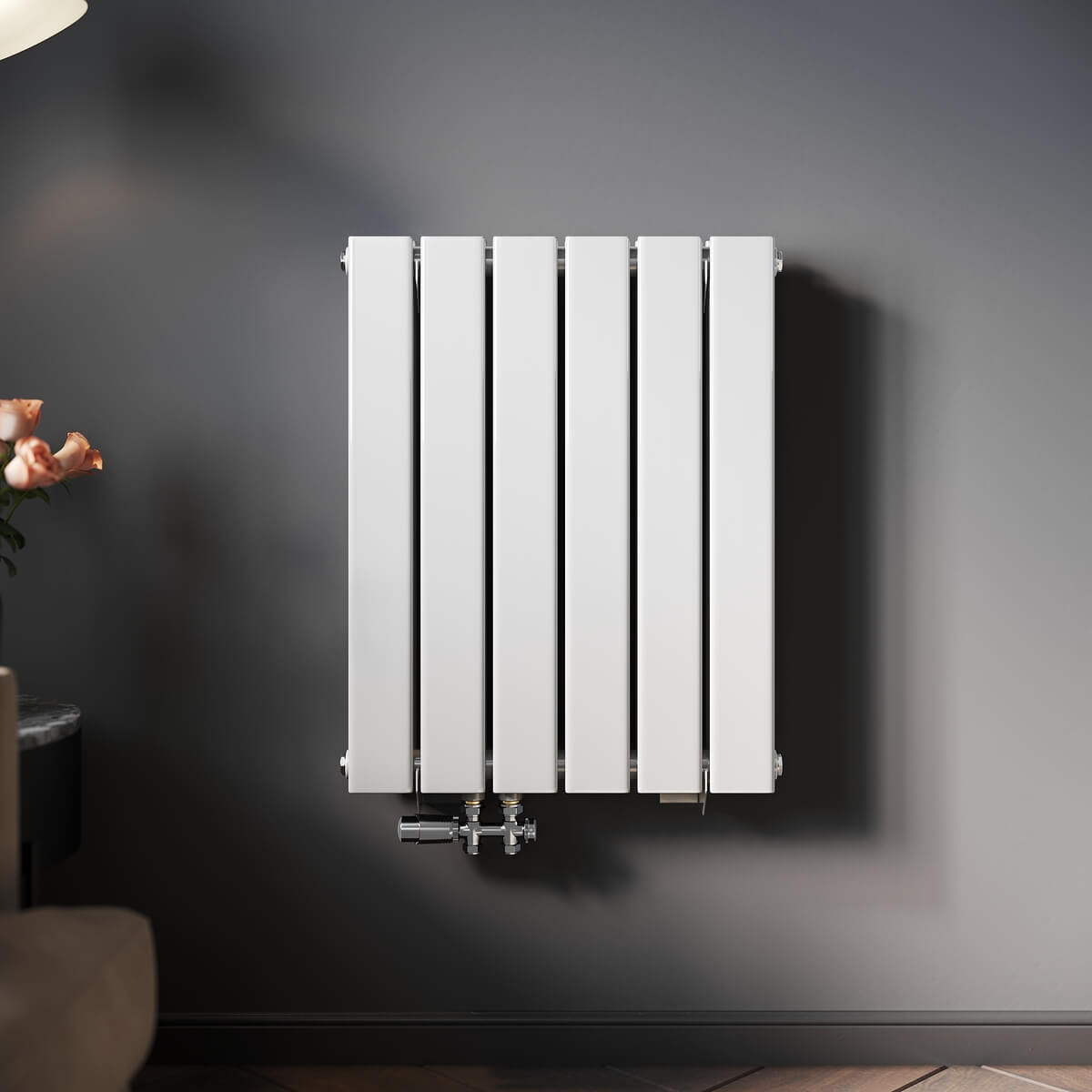 SONNI Radiador horizontal de diseñoblanco, 630 x 616 mm,una/doble capa Sí y No Multibloquecolor blanco