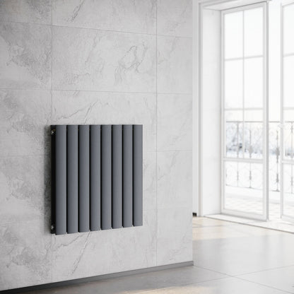 SONNI Radiador horizontal de diseñoblanco, 630 x 616 mm,una/doble capa Sí y No Multibloquecolor  antracita